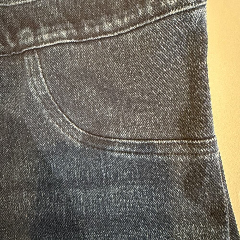 Spanx Jean-ish Ankle Leggings Hidden Tummy Shaping Dark Blue XL Regular - Picture 5 of 9